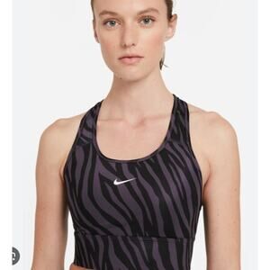 Nike Dri-Fit Women's SMALL Swoosh Icon Clash Padded Sports Bra, Purple